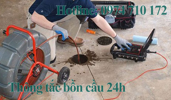 Thông tắc bồn cầu tại giải phóng
