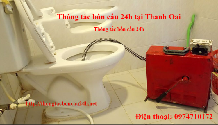 Thông tắc bồn cầu tại Thanh Oai